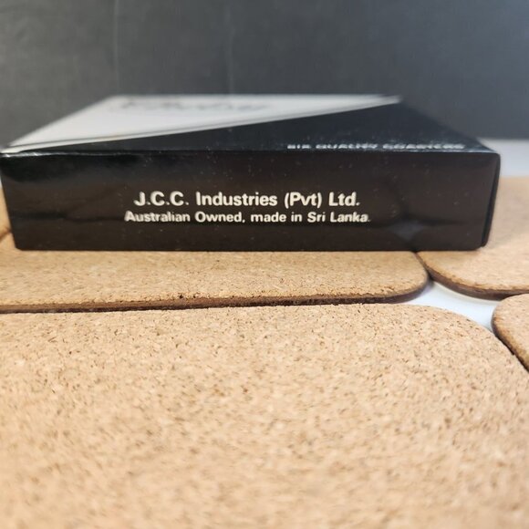 Chelsy Coasters Tropical Birds Sri Lanka Set of 6 W/ Box Acrylic Cork - Picture 6 of 10